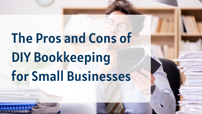 Business owner doing DIY bookkeeping